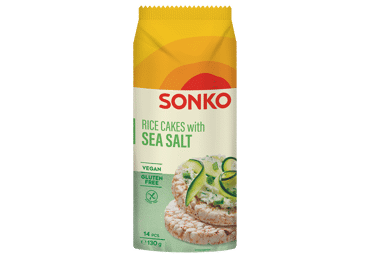 Ryžių paplotėliai SONKO su jūros druska, 130 g