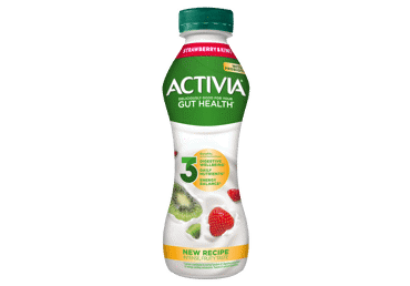 Geriam. jogurtas ACTIVIA su braškėmis, kiviais, 1,6 % rieb., 300 g