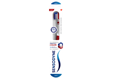 Dantų šepetėlis SENSODYNE SENSITIVITY&GUM SOFT, 1 vnt.