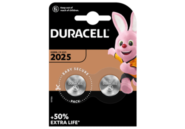 Elementai DURACELL 2025, 3 V, 2 vnt., 2 vnt.