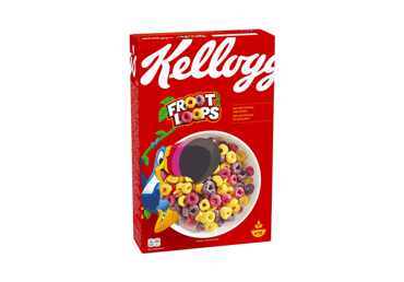 Sausi pusryčiai KELLOGG'S FROOT LOOPS, 375 g