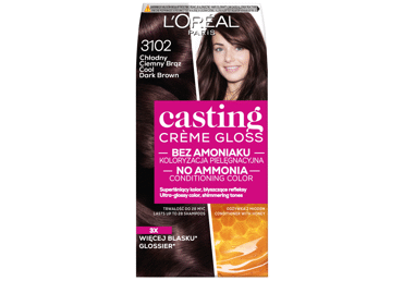 Plaukų dažai L'OREAL CASTING CREME GLOSS, Nr. 3102, 1 vnt.