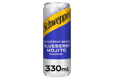 Gazuotas gėrimas Schweppes Blueberry Mojito 330ml