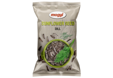 Roasted unpeeled sunflower seeds, dill flavor