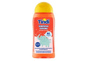 Vaikiškas šampūnas TINDI su kviečių gemalų ekstraktu, 210 ml