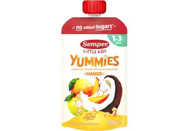 Tyrelė SEMPER YUMMIES RTE su mangais, 12mėn. 120g