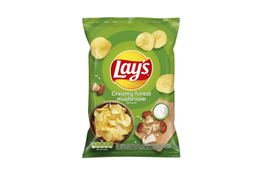 Bulvių traškučiai LAY'S, grietinės ir grybų skonio, 130 g
