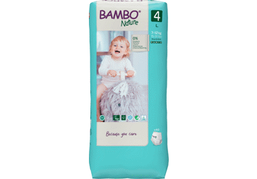 Sauskelnės-kelnaitės BAMBO NATURE 4, 7-12 kg, 40 vnt.