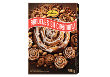 Miltinis mišinys MALSENA cinamoninėms bandelėms, 498 g