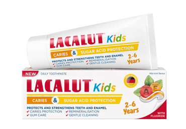 Детская зубная паста LACALUT KIDS (от 2 до 6 лет)