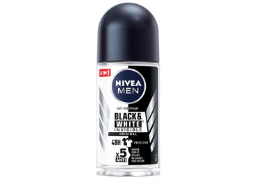 NIVEA BLACK&WHITE POWER rutulinis antiperspirantas vyrams, 50 ml