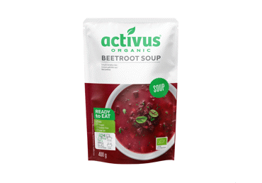 Ekologiška burokėlių sriuba ACTIVUS, 400 g