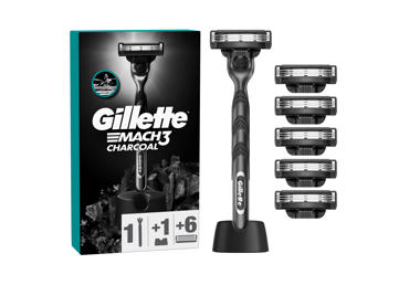 Skustuvas GILLETTE MACH3 Charcoal +6 galvutės
