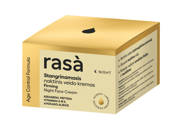 RASA AGE CONTROL Stangrinamasis naktinis veido kremas 50 ml