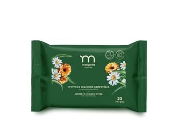 Intymios higienos servetėlės MARGARITA su vaistažolėmis, 20 vnt.