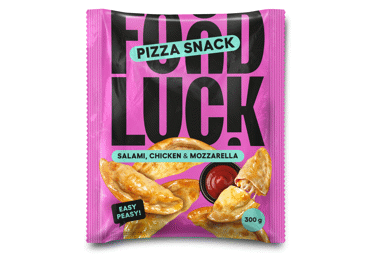 NEW! Frozen snack FOOD LUCK with salami and chicken, 300 g