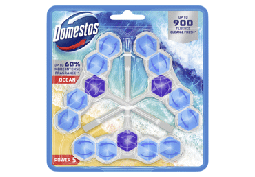 Tual. gaiviklis ir valiklis DOMESTOS POWER 5 OCEAN, 3 x 50 g, 150 g