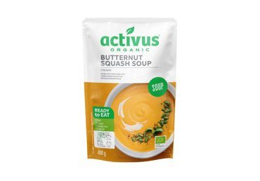 Ekologiška sviestinių moliūgų sriuba ACTIVUS, 400 g