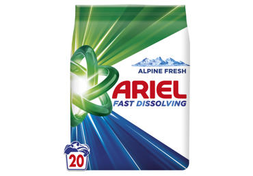 Skalbimo milteliai ARIEL Alpine Fresh, 20 skalb., 1,1 kg