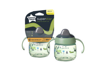 Puodelis TOMMEE TIPPEE WEANING SIPPEE GREEN (4 m.+), 1 vnt.