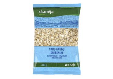 Trijų grūdų dribsniai SKANĖJA, 400 g