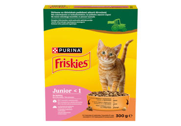 Visavertis kačiukų ėdalas FRISKIES JUNIOR, 300 g