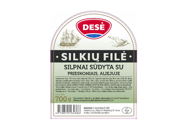Silkių filė su aliejumi ir prieskoniais DESĖ, 700 g