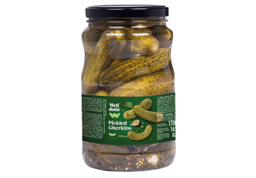 Marinuoti agurkai WELL DONE, 1650 g