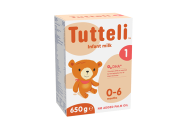 Pradinio maitinimo pieno mišinys TUTTELI 1 (nuo gimimo), 650 g