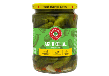 Маринованные огурцы KĖDAINIŲ КОНСЕРВНОГО ЗАВОДА, 580 г