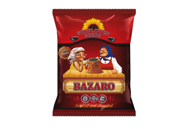 Черные жареные семечки подсолнечника BAZARO, 100 г