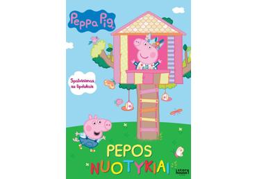 Knyga. Pepos Nuotykiai. Spalvinimas Su Lipdukais