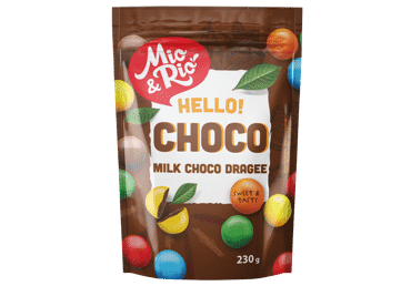 Milk chocolate coated MIO&RIO in sugar coating, 230 g