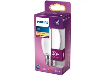 LED lemputė PHILIPS (E14, B35, 40W, 2700K, 470lm)