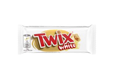 Šokolado batonėlis TWIX, baltas, 46 g