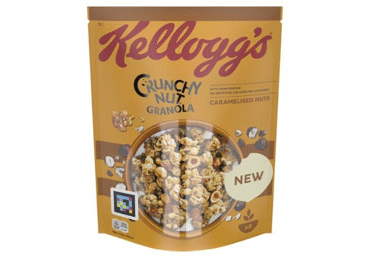 Гранола KELLOGG'S с карамелью и орехами, 380 г