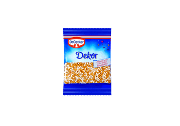 Посыпка для тортов DR. OETKER, золотые жемчужины, 10 г