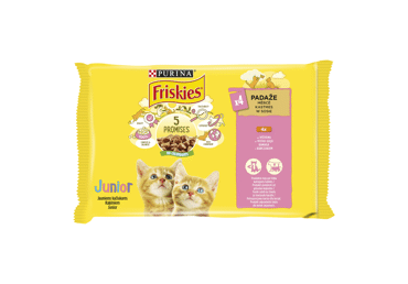 Konservuotas kačių ėdalas FRISKIES JUNIORAMS, 4 x 85 g, 340 g