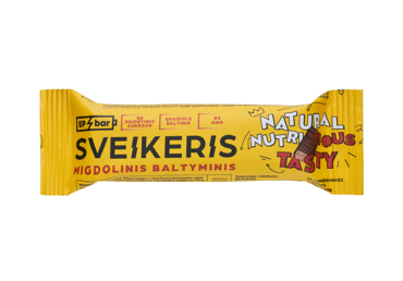 Baltyminis batonėlis SVEIKERIS su migdolų riešutų kremu, 50 g