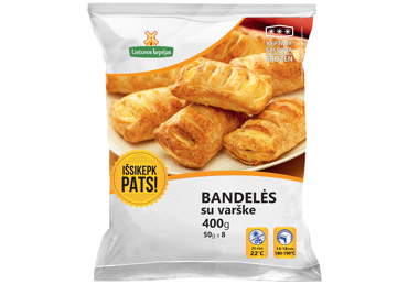 Šaldytos bandelės su varške LIETUVOS KEPĖJAS, 400 g