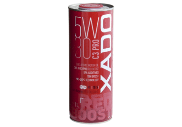 XADO Atomic Oil variklinė alyva 5W-30 C3 Pro RED BOOST (skardinė 1L)