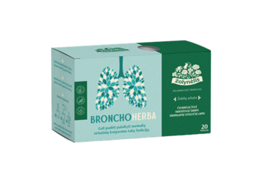 Žolelių arbata ŽOLYNĖLIS BRONCHOHERBA, 20 x 1,5 g, 30 g