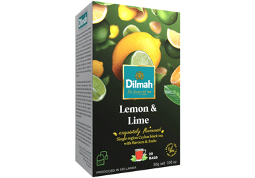 Juodoji arbata DILMAH, citrinų ir žaliųjų citrinų skonio, 30 g