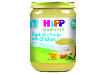Ekologiška daržovių sriuba su vištiena HIPP nuo 6 mėn., 190 ml