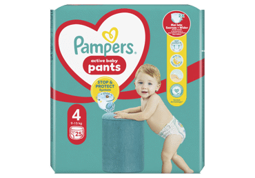 Sauskelnės-kelnaitės PAMPERS Pants, Carry Pack, 4 dydis, 25 vnt.