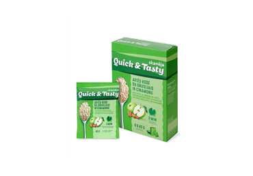 Avižinė košė su obuoliais ir cinamonu, 6 vnt. x 40 g, 240 g