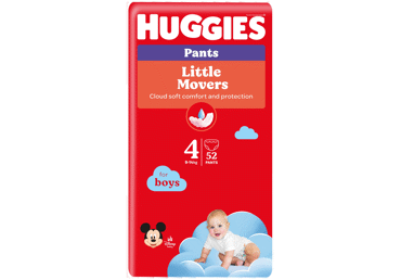 Berniukų sauskelnės-kelnaitės HUGGIES PANTS 4 (9-14 kg), 52 vnt.
