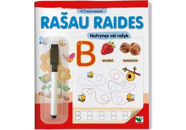 Knyga. Rašau Raides. 4-5M. Vaikams