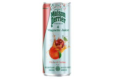 Gazuotas persikų ir vyšnių gėrimas MAISON PERRIER, 250 ml