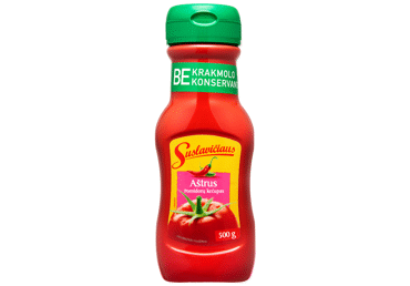 Aštrusis SUSLAVIČIAUS pomidorų kečupas, 500 g